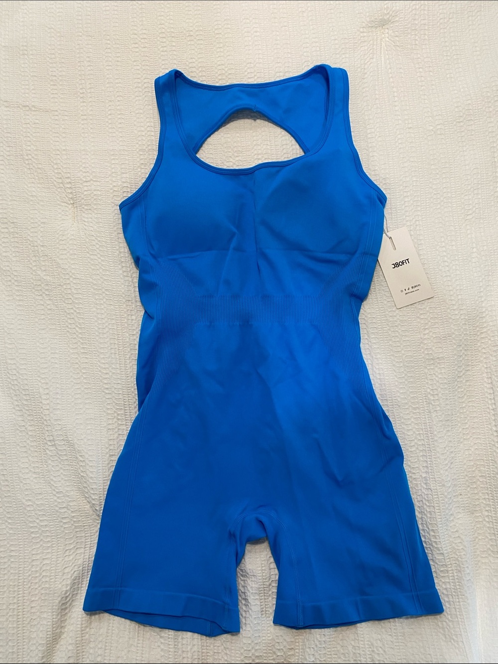 J80 Fit Seamless Start Blue Athletic Jumpsuit - Size Large